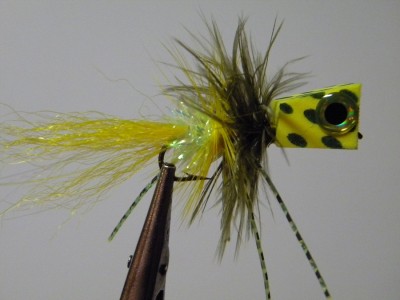 Bass Popper - yellow