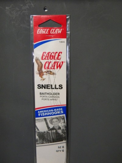 Eagle Claw - Snelled Hooks  6/6